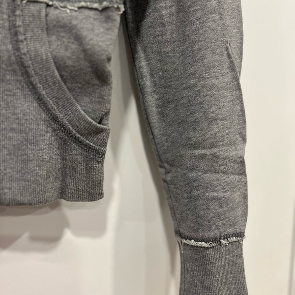 Talula Charcoal Zippered Hoodie, Design On Back - Picture 6 of 16